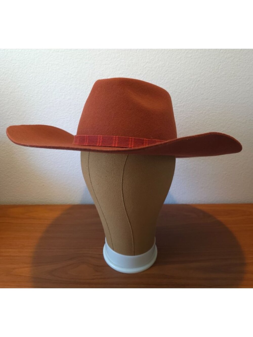 NWT Brixton Leigh Burnt Henna Wool Felt Cowboy Western Fedora Hat L (7-1/2) - Picture 4 of 11